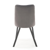 Jedálenská stolička Nyx, sivá / čierna