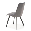 Jedálenská stolička Nyx, sivá / čierna