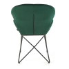 Jedálenská stolička Lyris, zelená / čierna