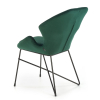 Jedálenská stolička Lyris, zelená / čierna
