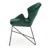 Jedálenská stolička Lyris, zelená / čierna