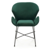 Jedálenská stolička Lyris, zelená / čierna