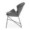 Jedálenská stolička Lyris, sivá / čierna