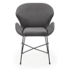 Jedálenská stolička Lyris, sivá / čierna
