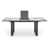 Jedálenský stôl Marley, mramor / čierna