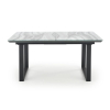 Jedálenský stôl Marley, mramor / čierna