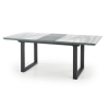 Jedálenský stôl Marley, mramor / čierna