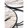 Konferenčný stolík Susanna, mramor / čierna