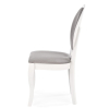 Jedálenská stolička Velo 1, sivá / biela