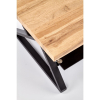 Konferenčný stolík Xena obdĺžnikový, prírodné drevo / čierna
