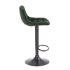 Barová stolička Kinsley, zelená / čierna
