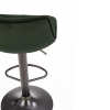 Barová stolička Kinsley, zelená / čierna