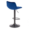 Barová stolička Kinsley, modrá / čierna