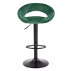Barová stolička Kaiden, zelená / čierna