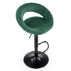 Barová stolička Kaiden, zelená / čierna