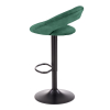 Barová stolička Kaiden, zelená / čierna