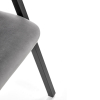 Jedálenská stolička Zayne, sivá / čierna