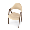 Jedálenská stolička Justin, béžová / orech