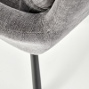 Jedálenská stolička Leary, sivá