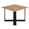 Konferenčný stolík Cross, dub wotan / čierna
