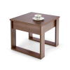 Konferenčný stolík Nea - štvorcový, tmavý orech