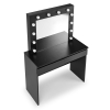 Toaletný stolík Hollywood, čierna