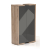 Vysoká skriňa Lineart 111,2 x 50 x 187,6 cm, brest svetlý / antracit