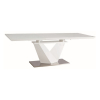 Jedálenský stôl Alaras III 160 x 90 cm, biela