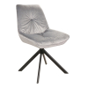 Jedálenská stolička Boogie, sivá / čierna