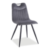 Jedálenská stolička Orfe, sivá / čierna