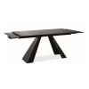 Jedálenský stôl Salvadore, 120 x 80 cm, čierna
