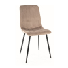 Jedálenská stolička Elen Velvet, béžová
