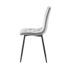 Jedálenská stolička Jerry Velvet, svetlo sivá