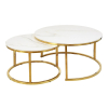 Konferenčný stolík Portafino, mramor / zlatá