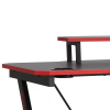 PC stôl Dagobert, čierna / červená