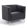 Sedacia súprava Manhattan, kreslo, čierna