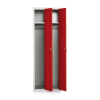 Kovová šatňová skrinka, 60 x 50 x 180 cm, cylindrický zámok, červená - ral 3000