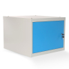 Skrinka pre dielenský stôl Solid, krídlové dvere, modrá - ral 5012