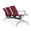 Kovová lavica do čakárne REST, 3-sedadlo, červená