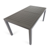 Záhradný stôl Mirolo, 160–240 × 89 cm, sivá