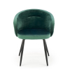 Jedálenská stolička Meta, zelená / čierna