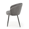 Jedálenská stolička Meta, sivá / čierna