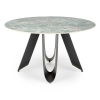 Jedálenský stôl Umi, mramor / čierna