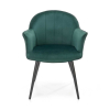 Jedálenská stolička Zoey, tmavo zelená