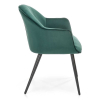 Jedálenská stolička Zoey, tmavo zelená