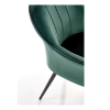 Jedálenská stolička Zoey, tmavo zelená