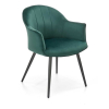 Jedálenská stolička Zoey, tmavo zelená
