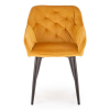 Jedálenská stolička Lain, žltá