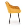 Jedálenská stolička Lain, žltá