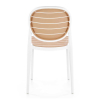 Jedálenská stolička Josie, hnedá / biela